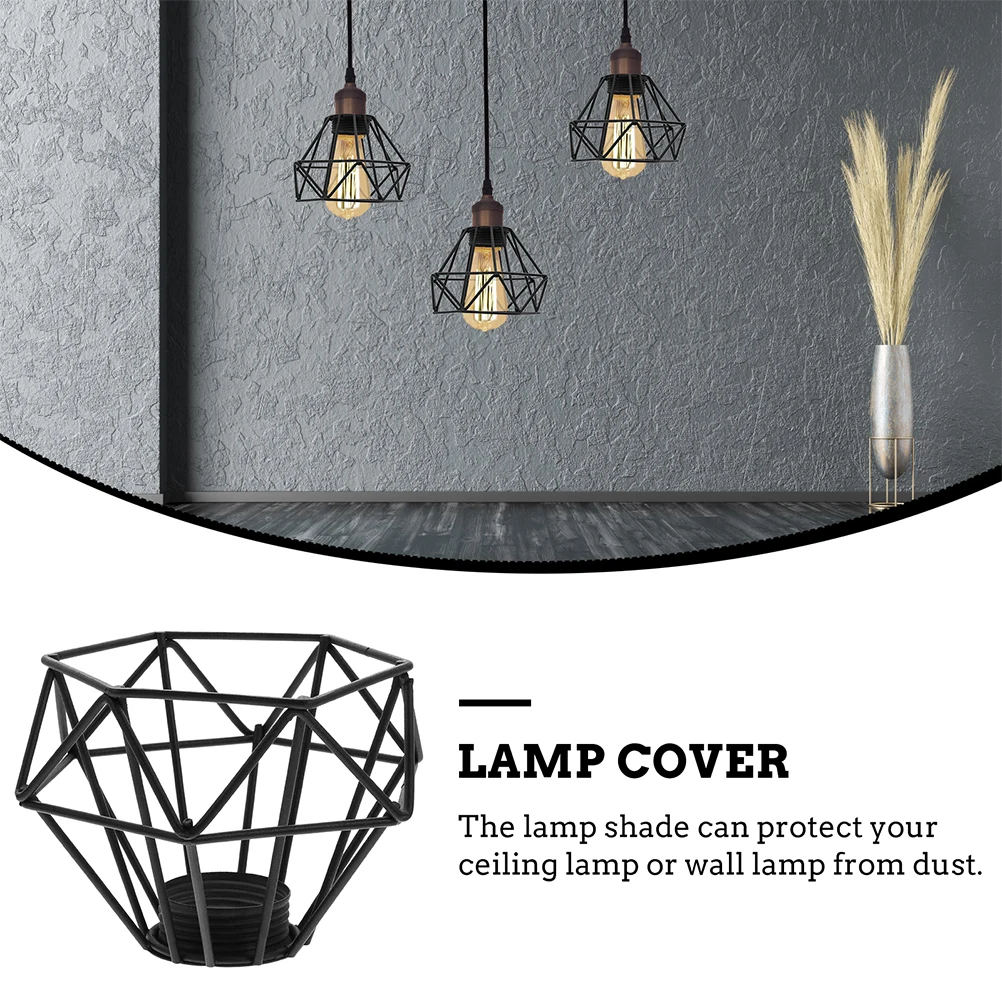 2pcs Vintage Lampshade Black Cover Pendant Shade Guard Retro Metal Lamp Shades Chandelier Lighting Accessories
2pcs Vintage Lampshade Black Cover Pendant Shade Guard Retro Metal Lamp Shades Chandelier Lighting Accessories