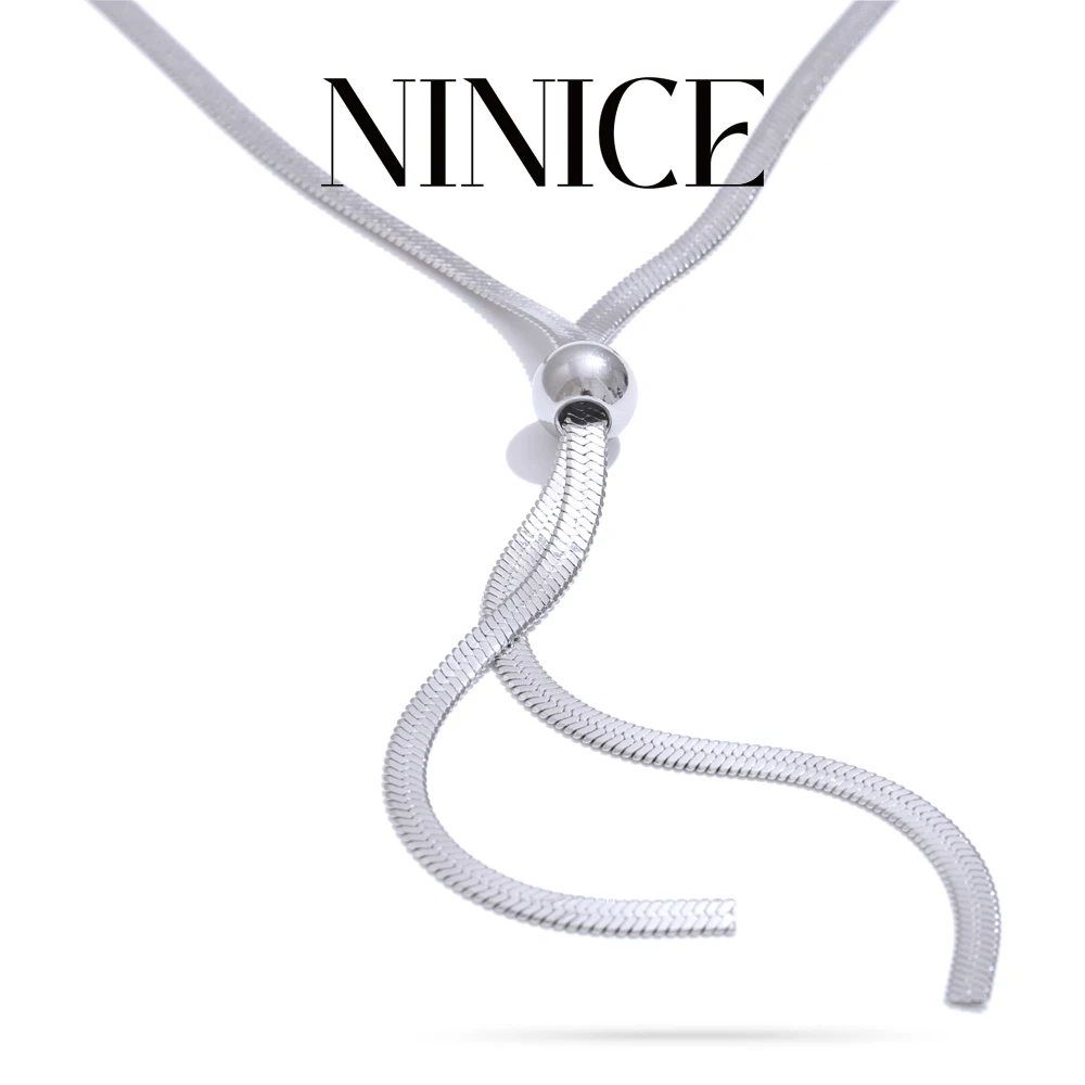 NiNice Necklace Women's Stainless Steel Snake Chain Chest Chain Personalized Luxury Design Fashionable Simple Jewelry Gift New
NiNice Necklace Women's Stainless Steel Snake Chain Chest Chain Personalized Luxury Design Fashionable Simple Jewelry Gift New