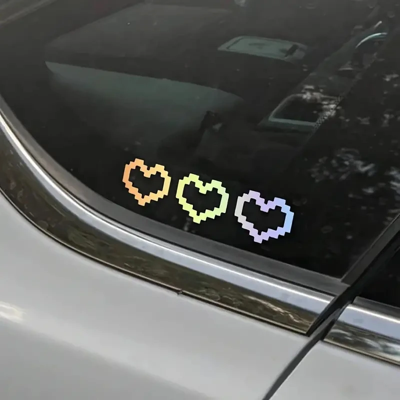 Heart Pattern Holographic Car sticker, Irregular self-adhesive Sticker
Heart Pattern Holographic Car sticker, Irregular self-adhesive Sticker