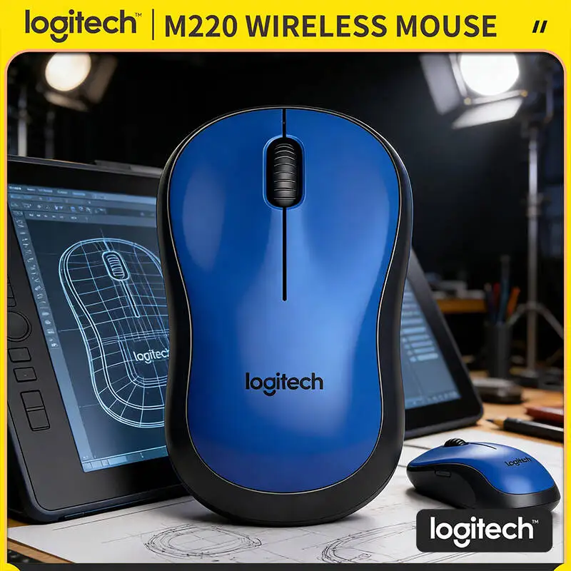 Logitech M220 SilentTouch Wireless Mouse 10m Range 18-Month Battery 1000 DPI Optical Tracking Ambidextrous For Work Study Use
Logitech M220 SilentTouch Wireless Mouse 10m Range 18-Month Battery 1000 DPI Optical Tracking Ambidextrous For Work Study Use