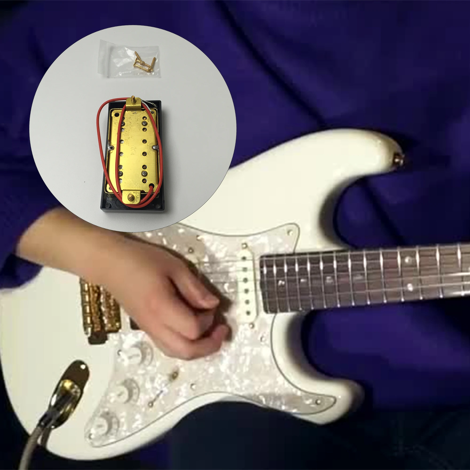 Yibuy GOLD Guitar Neck/Bridge Pickups Set for Electric Guitar
Yibuy GOLD Guitar Neck/Bridge Pickups Set for Electric Guitar