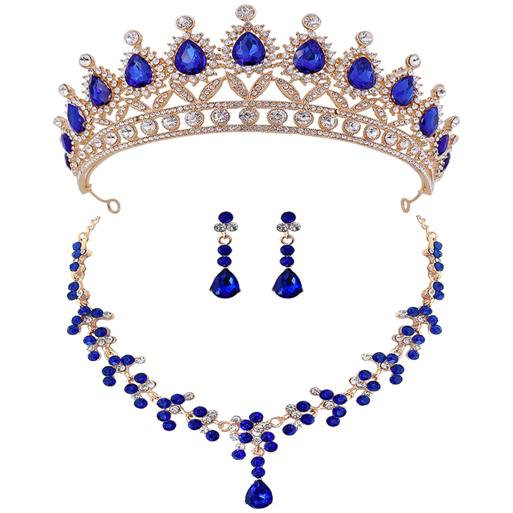 Crown Necklace Earrings Set Rhinestones Tiara Wedding Bridal Crowns Jewelry for Bride Party Accessory Tiaras Ladies
Crown Necklace Earrings Set Rhinestones Tiara Wedding Bridal Crowns Jewelry for Bride Party Accessory Tiaras Ladies