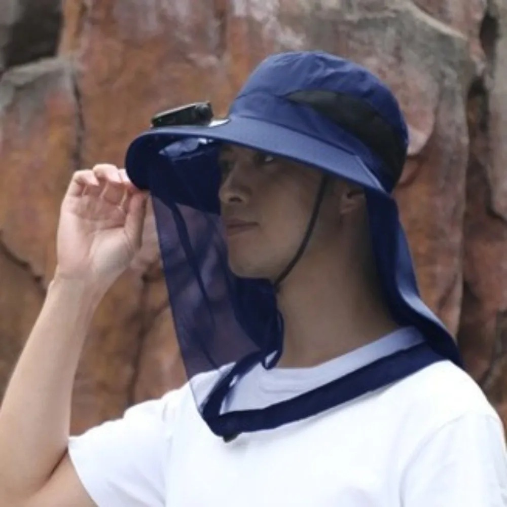 Breathable Solar Powered Fan Hat Mosquito-proof Wide Brim Anti UV Sunshade Cap Universal with Shawl for 3.7V 300mAh
Breathable Solar Powered Fan Hat Mosquito-proof Wide Brim Anti UV Sunshade Cap Universal with Shawl for 3.7V 300mAh