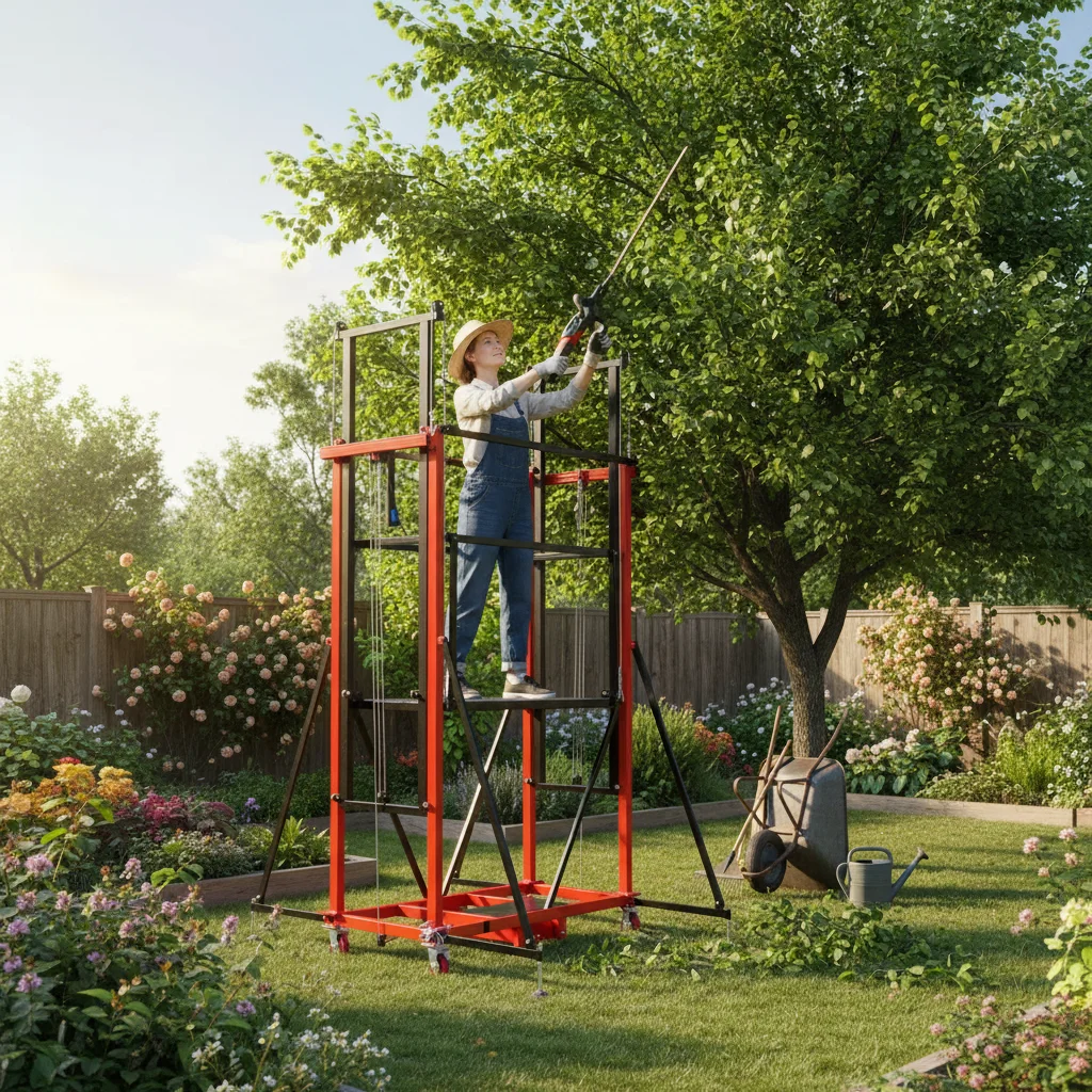 Portable Modern High Strength Folding Electric Scaffolding Remote Control Lift Platform Home Garden Yard Tree Trimming Pruning
Portable Modern High Strength Folding Electric Scaffolding Remote Control Lift Platform Home Garden Yard Tree Trimming Pruning