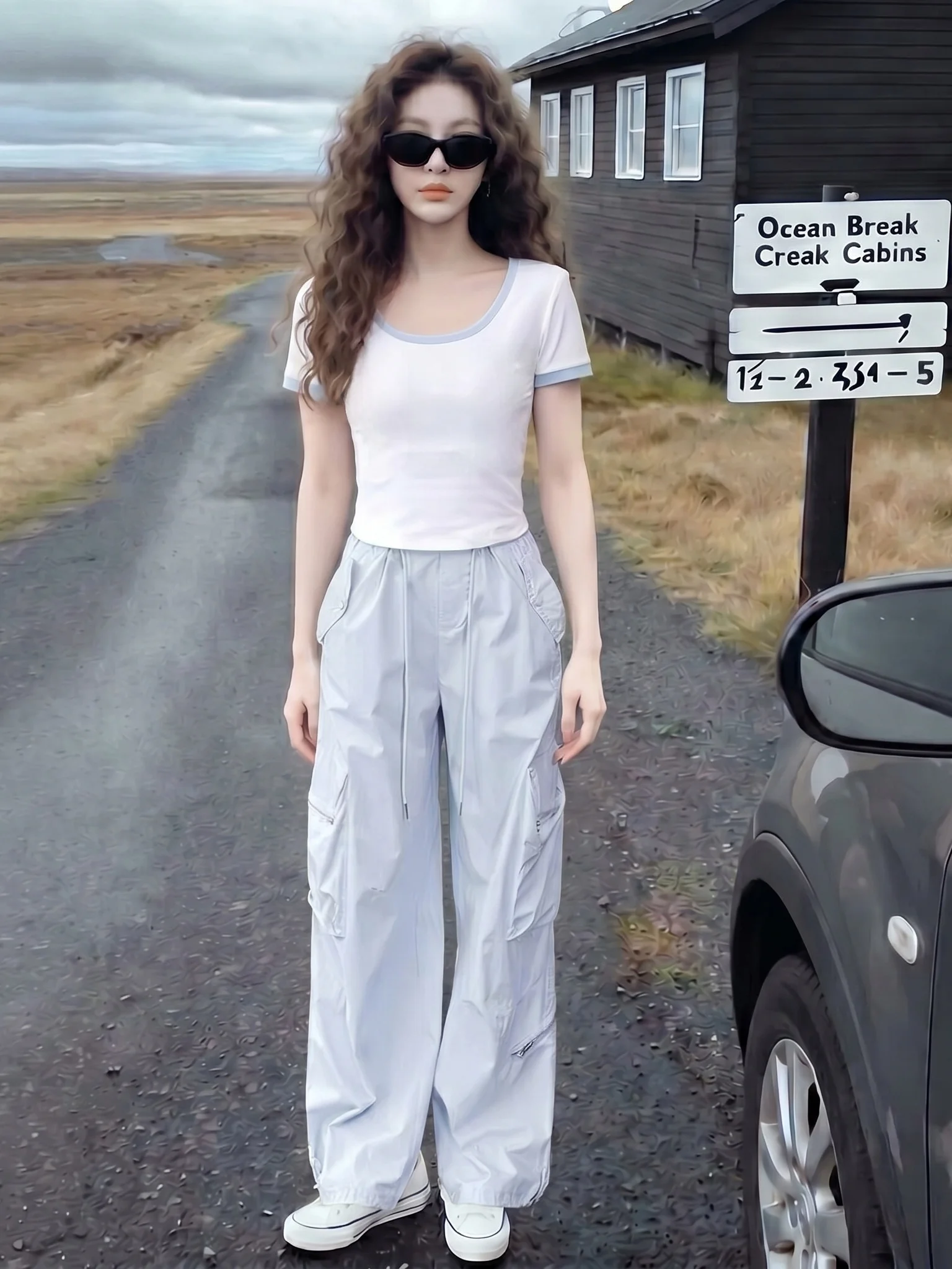 Elegant Casual Fashion Set for Women Short Sleeve T-Shirt And High Waist Loose Pants Breathable Lightweight Summer Outfit
Elegant Casual Fashion Set for Women Short Sleeve T-Shirt And High Waist Loose Pants Breathable Lightweight Summer Outfit