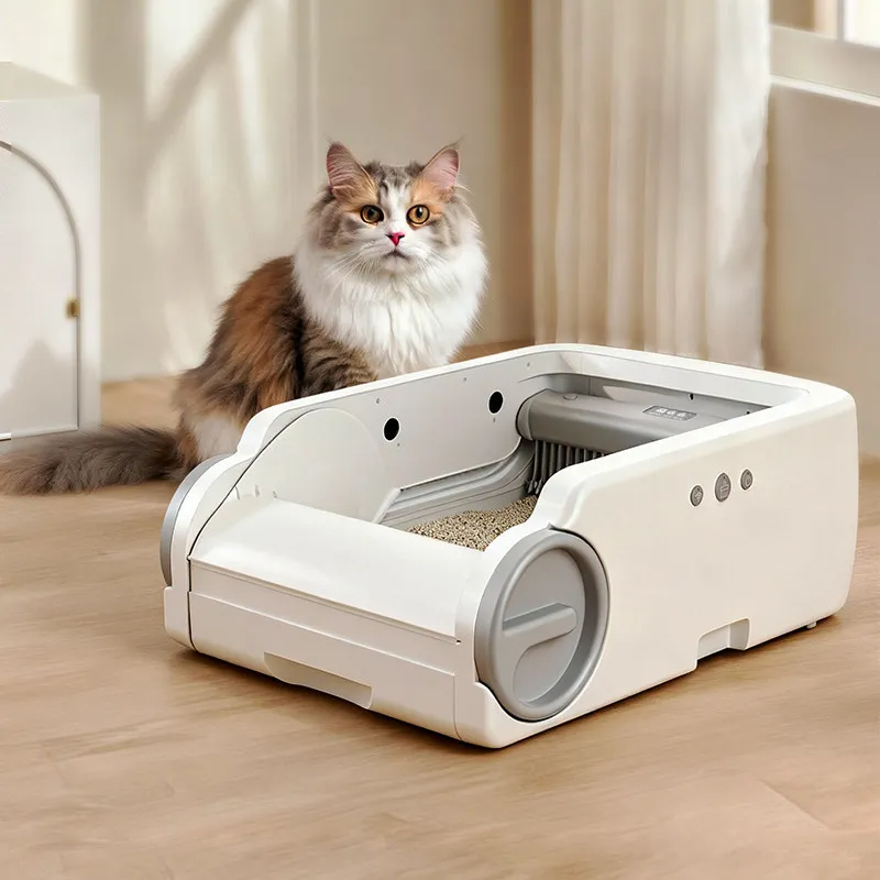 Open smart cat litter box large splash-proof automatic cleaning cat litter box toilet
Open smart cat litter box large splash-proof automatic cleaning cat litter box toilet