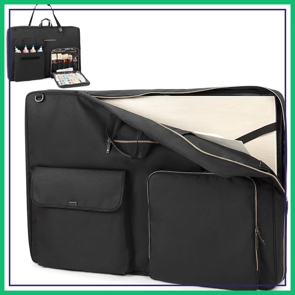 24x36 Art Portfolio Case, Artist Bag with Shoulder Strap, Poster Board Storage for Sketching & Drawing, Black
24x36 Art Portfolio Case, Artist Bag with Shoulder Strap, Poster Board Storage for Sketching & Drawing, Black