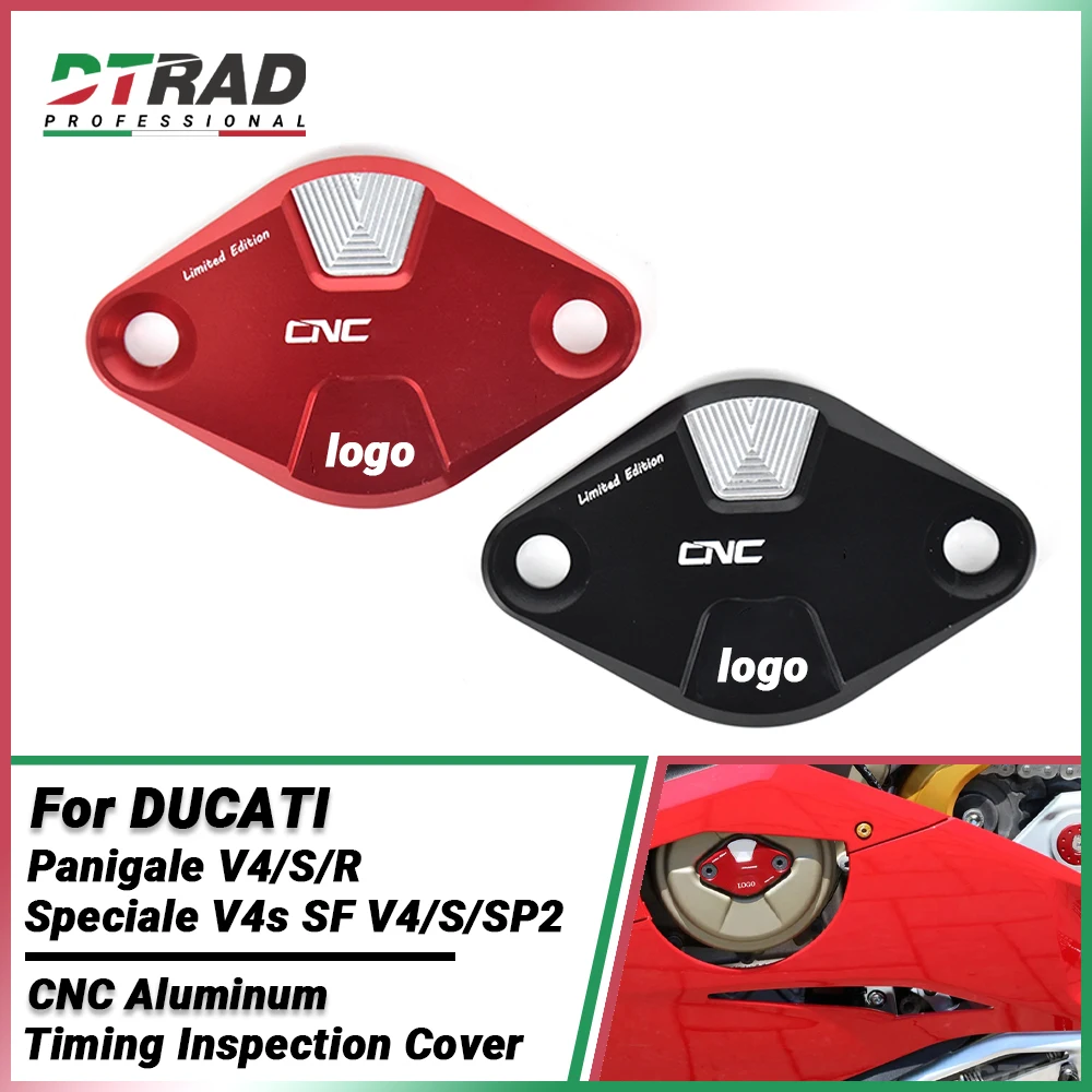 For Ducati Multistrada Panigale V4/S/R Streetfighter V4/S/SP CNC Timing Inspection Left Engine Decorative Racing Limited Parts