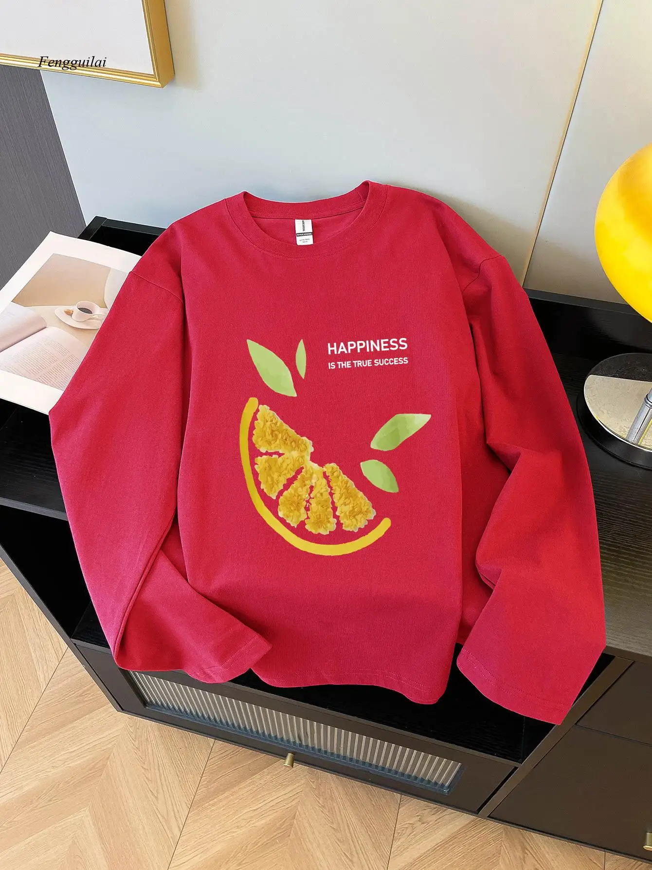 Casual Long Sleeve Crew Neck T-Shirt | Creative Random Print, Fall/Winter Fashion, Regular Fit
Casual Long Sleeve Crew Neck T-Shirt | Creative Random Print, Fall/Winter Fashion, Regular Fit