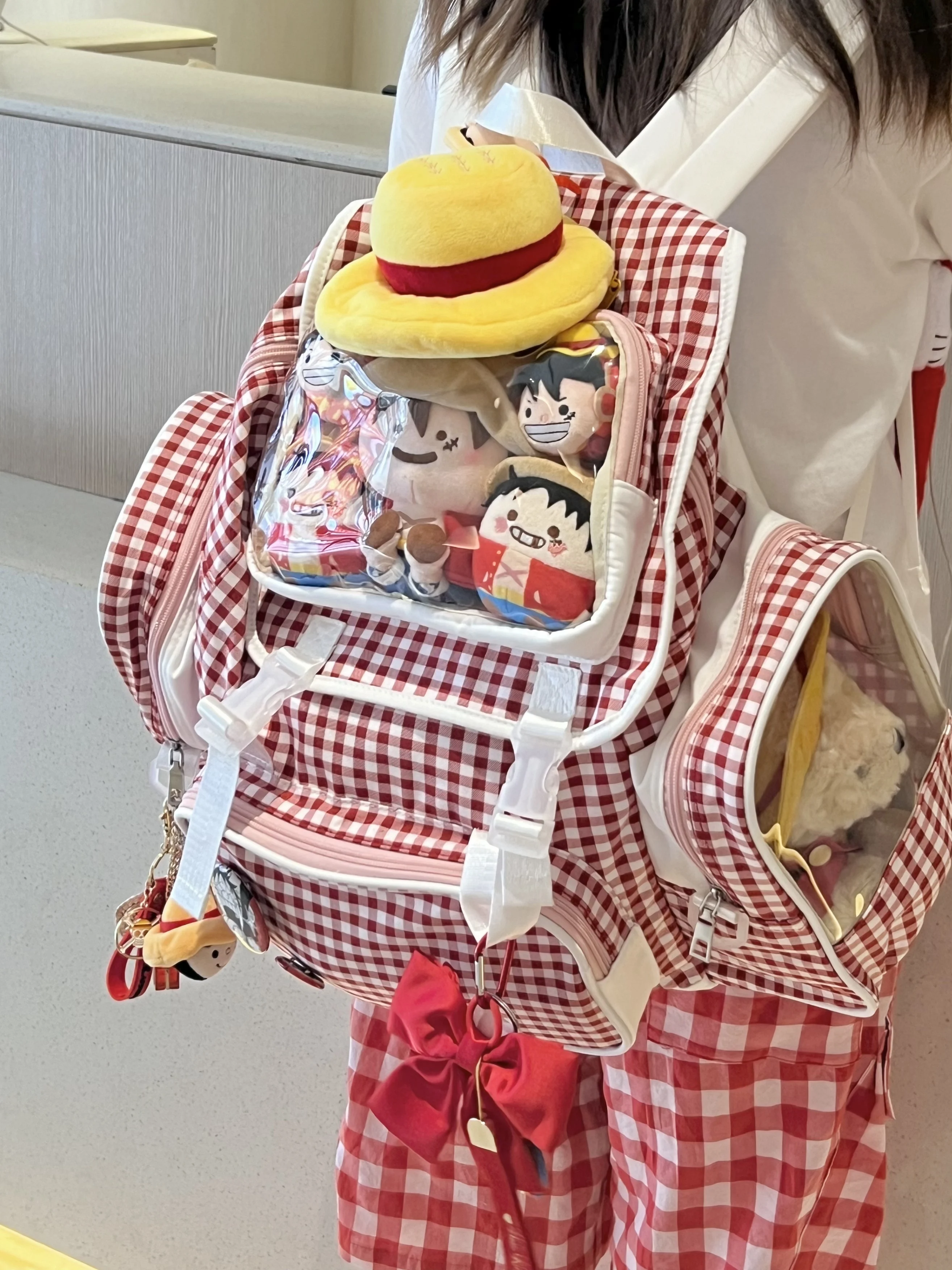 Japanese Sweet Plaid College Wind Nylon Backpack Large Capacity Large Capacity Baby Bags Two-dimensional Latbag Schoolbag Women
Japanese Sweet Plaid College Wind Nylon Backpack Large Capacity Large Capacity Baby Bags Two-dimensional Latbag Schoolbag Women
