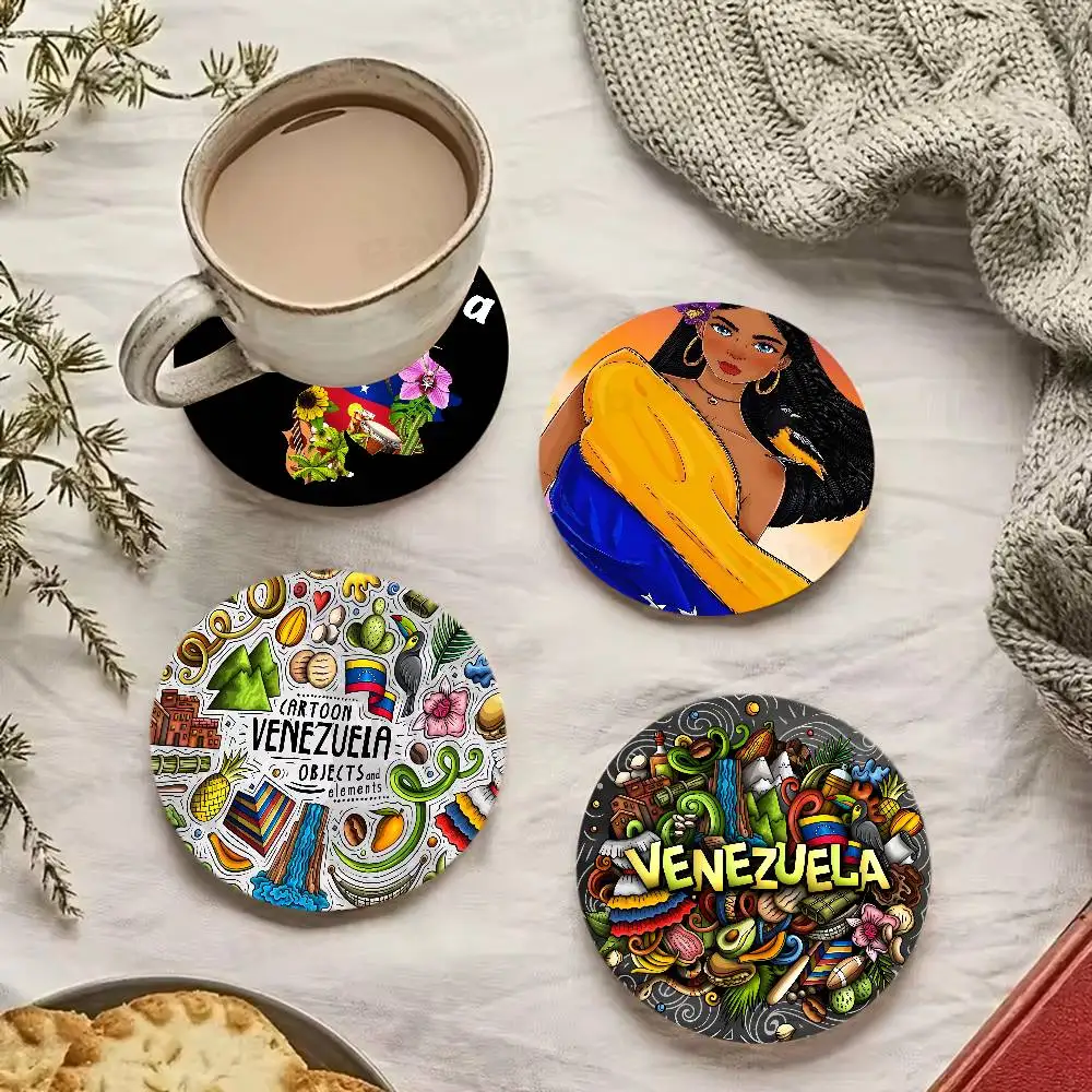 Aesthetic Art Venezuela Round Coasters Insulated Durable Cups Coffee Coaster Plate Mats Home and Decoration Kitchen Utensils
Aesthetic Art Venezuela Round Coasters Insulated Durable Cups Coffee Coaster Plate Mats Home and Decoration Kitchen Utensils