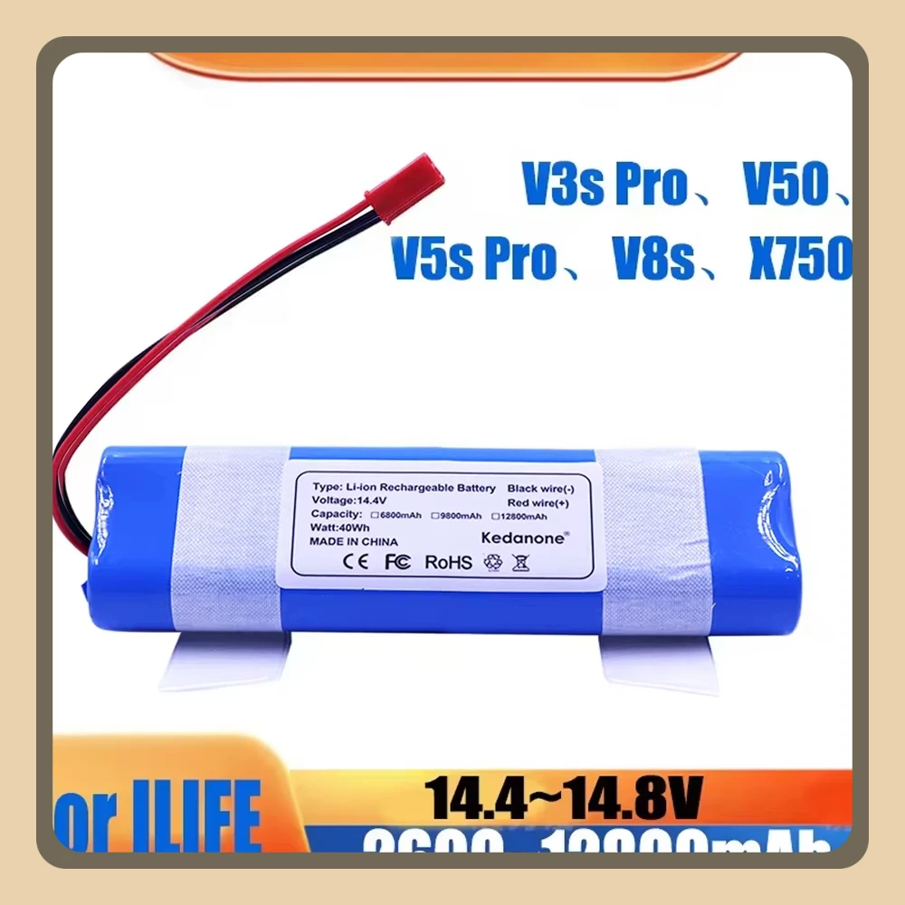2025NewOriginal Li-lion Battery for ILIFE V3s Pro,V5s Pro, V8s, V8 Plus,V80,V80 Max,V80 Pro,V3s Max 18650 12800mAh 14.4V PX-B010
2025NewOriginal Li-lion Battery for ILIFE V3s Pro,V5s Pro, V8s, V8 Plus,V80,V80 Max,V80 Pro,V3s Max 18650 12800mAh 14.4V PX-B010