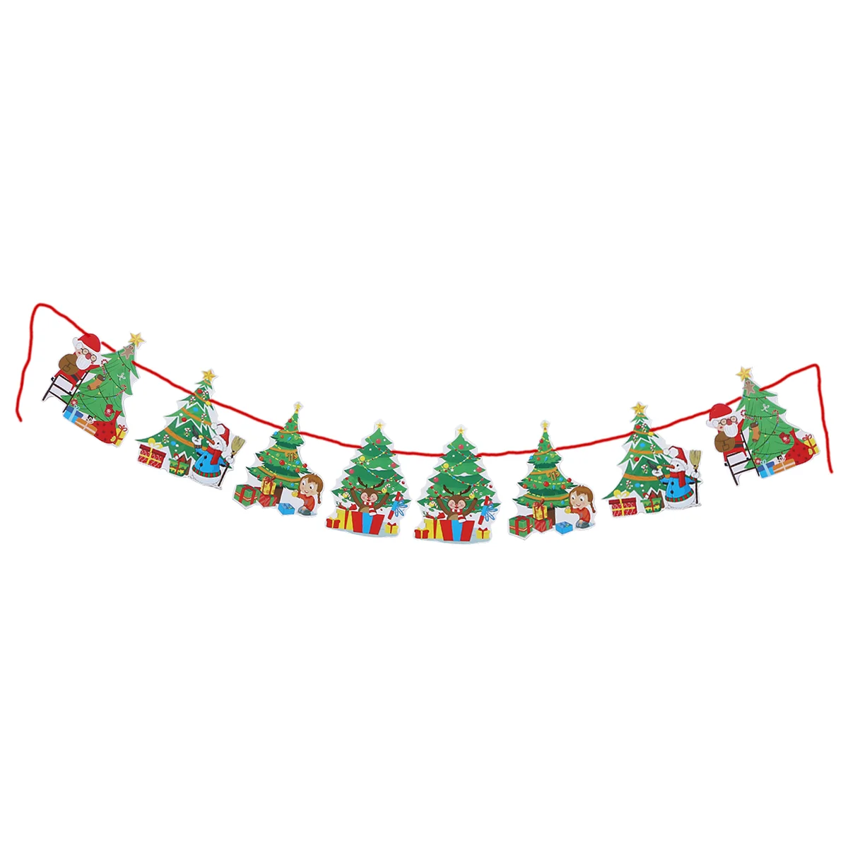 Christmas Tree Shaped Banner Paper Bunting Garland Holiday Kids Room Home Hanging Decoration christmas decorations
Christmas Tree Shaped Banner Paper Bunting Garland Holiday Kids Room Home Hanging Decoration christmas decorations