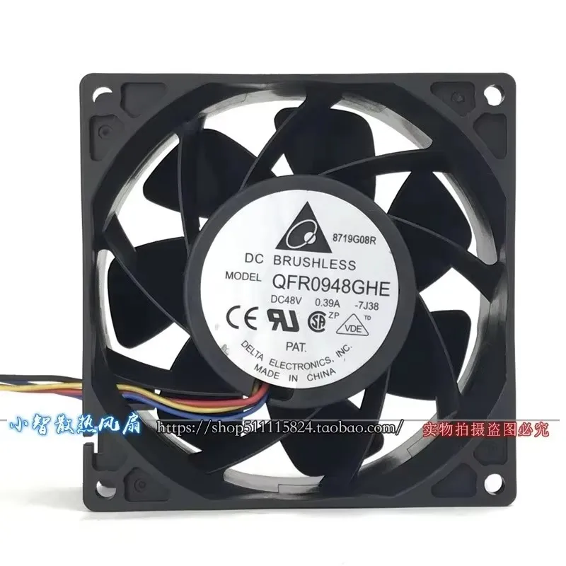 Original QFR0948GHE 48V 0.39A 92 * 92 * 38MM 9CM 4-wire PWM speed control switch server Cooling fan
Original QFR0948GHE 48V 0.39A 92 * 92 * 38MM 9CM 4-wire PWM speed control switch server Cooling fan