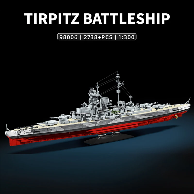 2738 шт. Тирпиц линкор строительные блоки сборка военный корабль модель игрушки настольные украшения коллекция подарки на день рождения
2738 шт. Тирпиц линкор строительные блоки сборка военный корабль модель игрушки настольные украшения коллекция подарки на день рождения