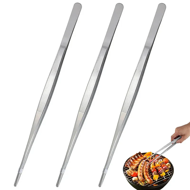 3Pcs Kitchen Cooking Tongs, Stainless Steel 12-Inch Tweezers for Beauty Repairing Pet Feeding BBQ Food Styling Decor
3Pcs Kitchen Cooking Tongs, Stainless Steel 12-Inch Tweezers for Beauty Repairing Pet Feeding BBQ Food Styling Decor