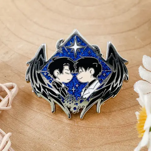 Broche de point de vue du lecteur omniscient, personnage de dessin animé, Badge en émail Kim, accessoire de mode Unique, cadeau exclusif pour Fan