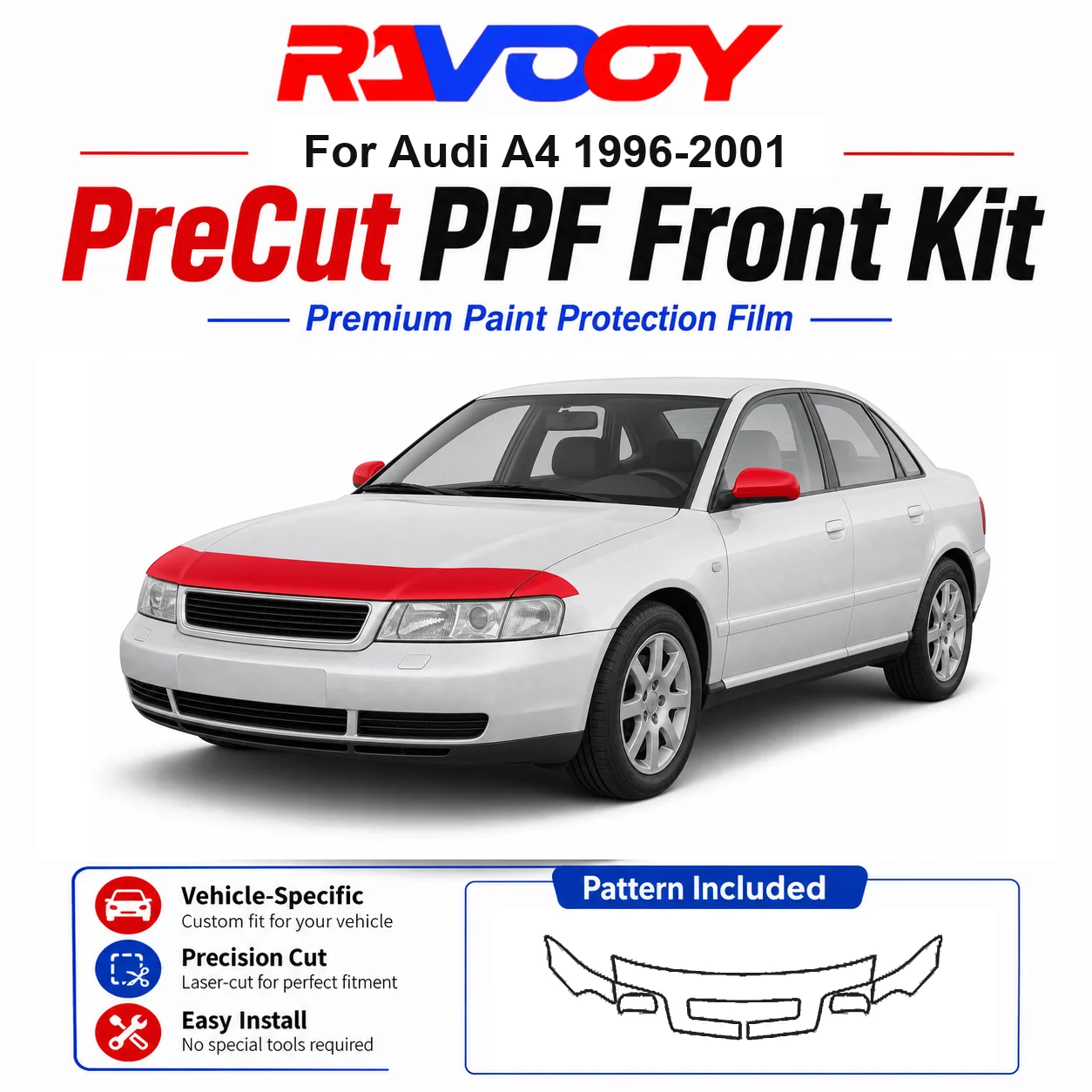 8.5mil TPU Precut PPF Kit For 2025-2026 Acura ADX - Hood, Partial Fenders & Full Mirror Set - Self-Healing Gloss Clear Bra Film
8.5mil TPU Precut PPF Kit For 2025-2026 Acura ADX - Hood, Partial Fenders & Full Mirror Set - Self-Healing Gloss Clear Bra Film