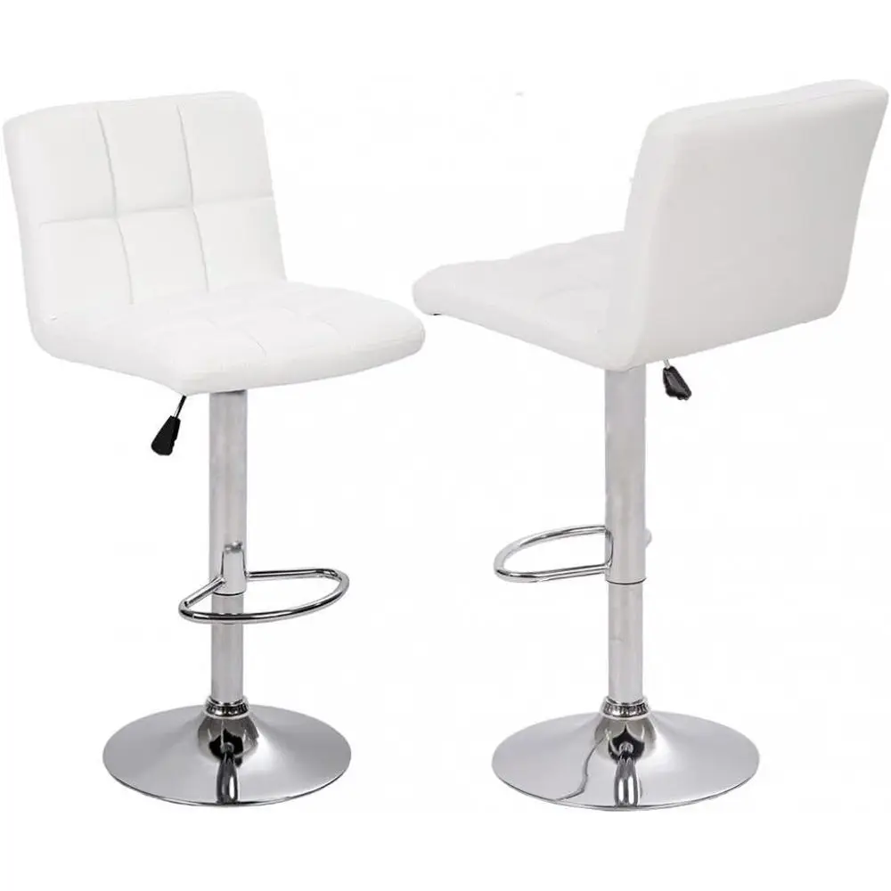 PU Leather Adjustable Bar Stool Counter Height Chair w/Backrest, Set o 2
PU Leather Adjustable Bar Stool Counter Height Chair w/Backrest, Set o 2