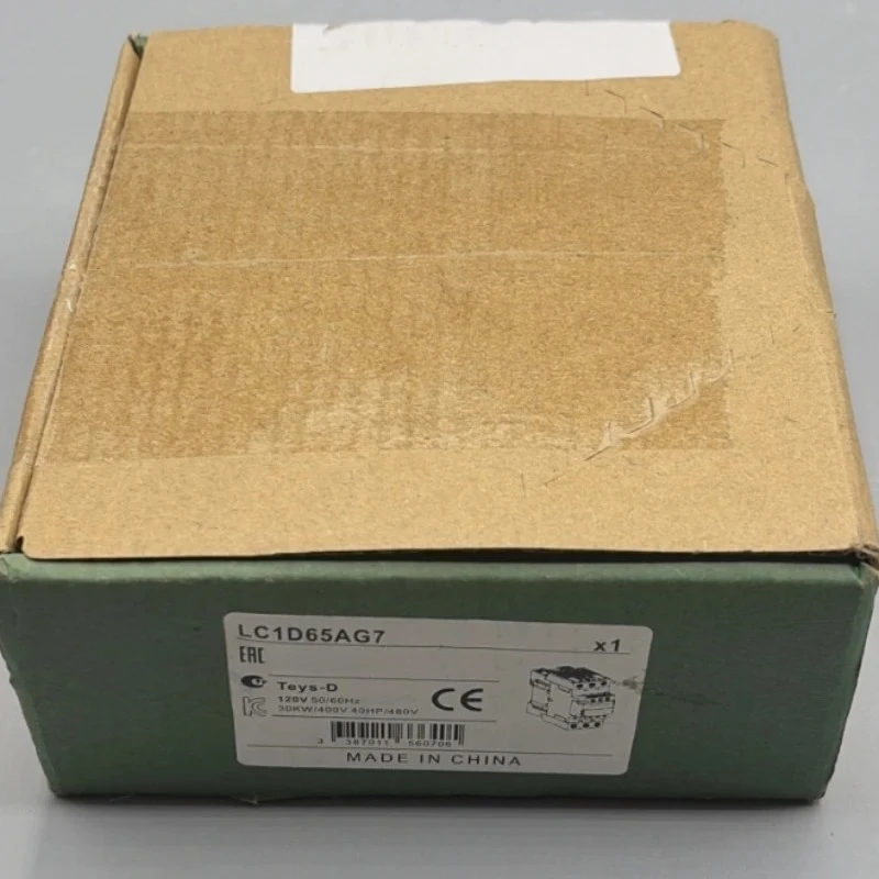 Brand New Original LC1D65AG7 AC electric Contactor 3P 3NO LC1-D65AG7 65A 120V AC coil Fast delivery
Brand New Original LC1D65AG7 AC electric Contactor 3P 3NO LC1-D65AG7 65A 120V AC coil Fast delivery
