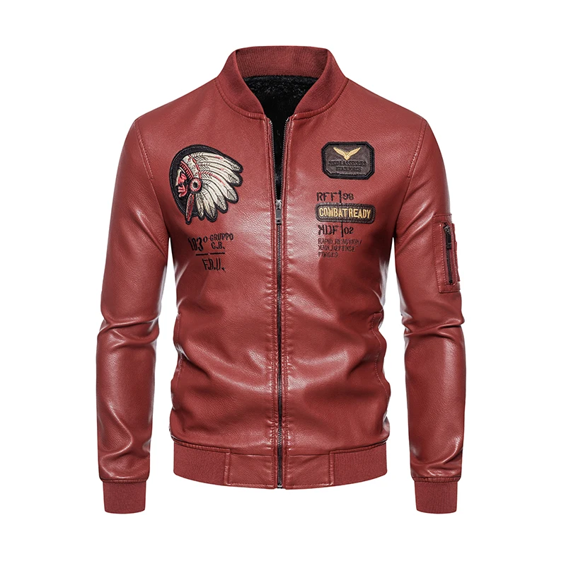 Leather Jacket Men Winter Fleece Motorcycle PU Leather Jacket Mens Stand Collar Casual Windbreaker Ropa De Hombre Slim Coat
Leather Jacket Men Winter Fleece Motorcycle PU Leather Jacket Mens Stand Collar Casual Windbreaker Ropa De Hombre Slim Coat