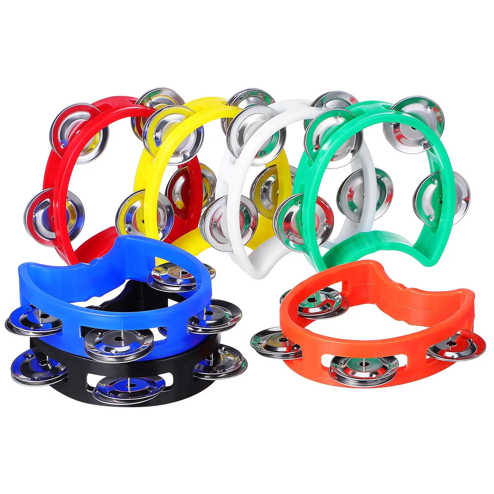 7 Pcs Children Percussion Instruments Plastic Handheld Tambourines Kids Bells Musical Toys Safe Materials Bright
7 Pcs Children Percussion Instruments Plastic Handheld Tambourines Kids Bells Musical Toys Safe Materials Bright