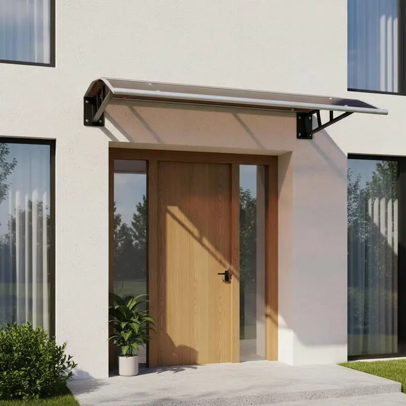 Awnings for Door Entrance, 37 x 47 in, Exterior Front Door Window Awnings with Drainage & ABS Bracket, Rain Snow Sun Protection, Overhang Polycarbonate Door Canopy for Porch Patio, Brown
Awnings for Door Entrance, 37 x 47 in, Exterior Front Door Window Awnings with Drainage & ABS Bracket, Rain Snow Sun Protection, Overhang Polycarbonate Door Canopy for Porch Patio, Brown