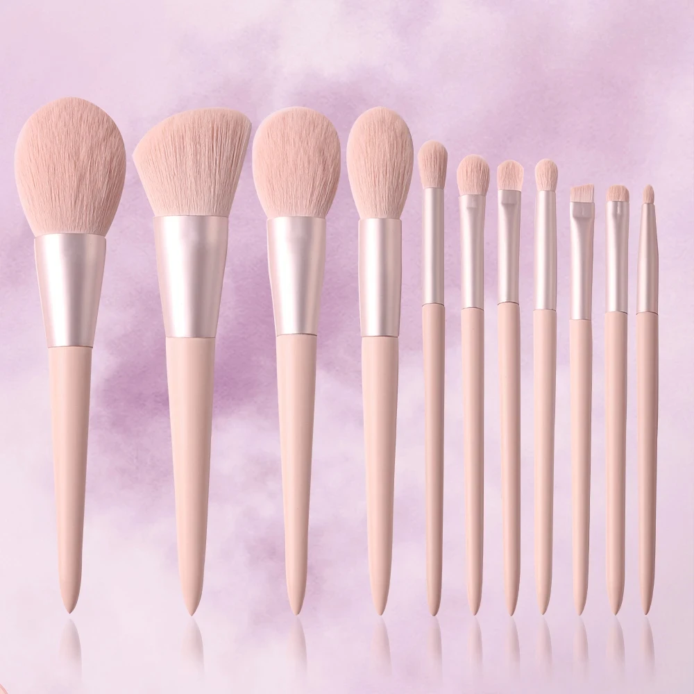 11 pcs Pink Makeup Brushes Set Vegan Eyebrow Eyelash Powder Synthetic Hair Foundation Brush Make Up Tools For Women
11 pcs Pink Makeup Brushes Set Vegan Eyebrow Eyelash Powder Synthetic Hair Foundation Brush Make Up Tools For Women