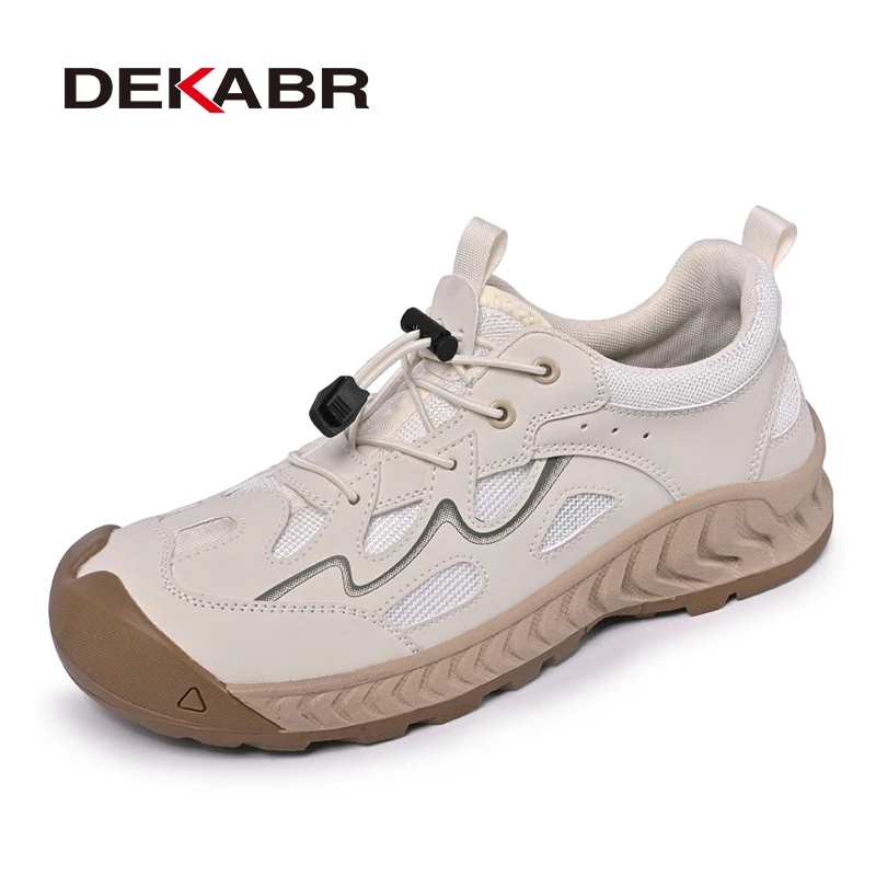 DEKABR Mens Summer Outdoor Breathable Mesh Cut Out Drawstring Quick Dry Non Slip Durable Comfortable Casual Shoes
DEKABR Mens Summer Outdoor Breathable Mesh Cut Out Drawstring Quick Dry Non Slip Durable Comfortable Casual Shoes