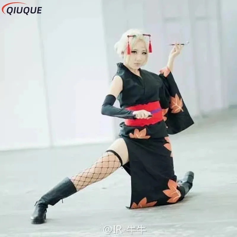 Tsukuyo карнавальный костюм парик кунай головные уборы реквизит в сеточку чулки аниме Gintama кимоно с принтом женское удобное платье fs 
Tsukuyo карнавальный костюм парик кунай головные уборы реквизит в сеточку чулки аниме Gintama кимоно с принтом женское удобное платье fs