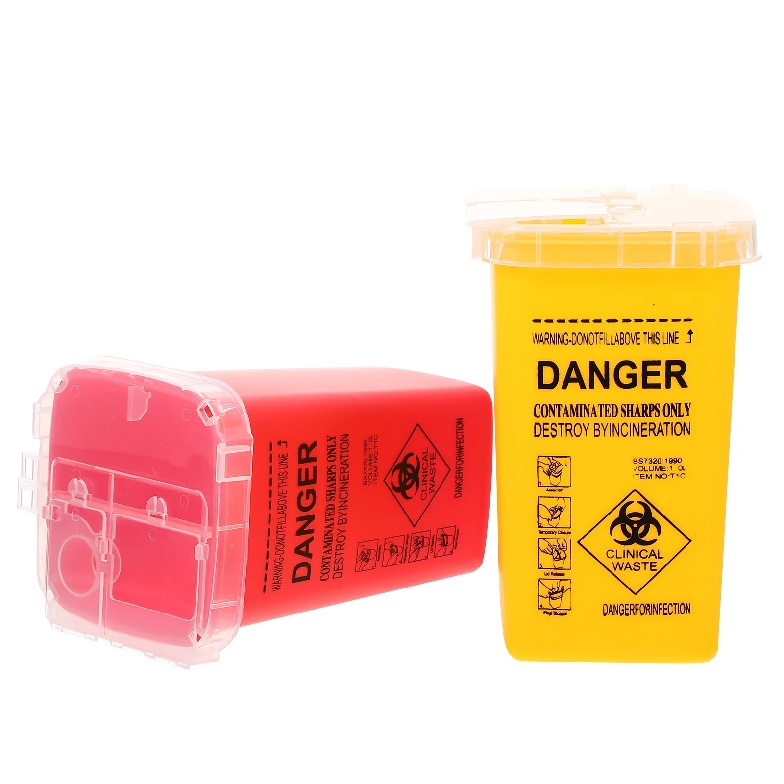 2pcs Containers Durable Plastic Needle Disposal Can For Home Salon Desktop Use Sharps Bins For Needles Safe
2pcs Containers Durable Plastic Needle Disposal Can For Home Salon Desktop Use Sharps Bins For Needles Safe