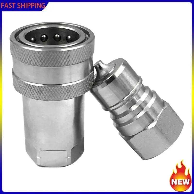Especial 3Set 3/8Inch NPT Thread ISO7241-1A Hydraulic Quick Disconnect Coupler Set With Dust Cap
Especial 3Set 3/8Inch NPT Thread ISO7241-1A Hydraulic Quick Disconnect Coupler Set With Dust Cap