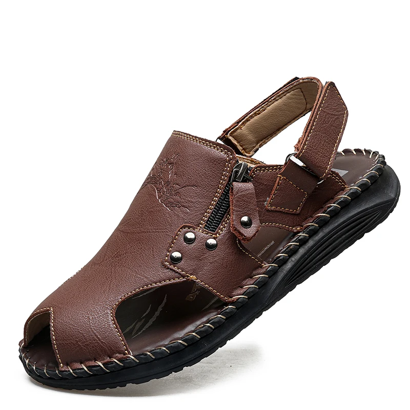Hot Sale Summer Men's Sandals Outdoor Non-slip Men's Beach Sandals Handmade Leather Men's Slippers Fashion Men Shoes Size 38-50
Hot Sale Summer Men's Sandals Outdoor Non-slip Men's Beach Sandals Handmade Leather Men's Slippers Fashion Men Shoes Size 38-50