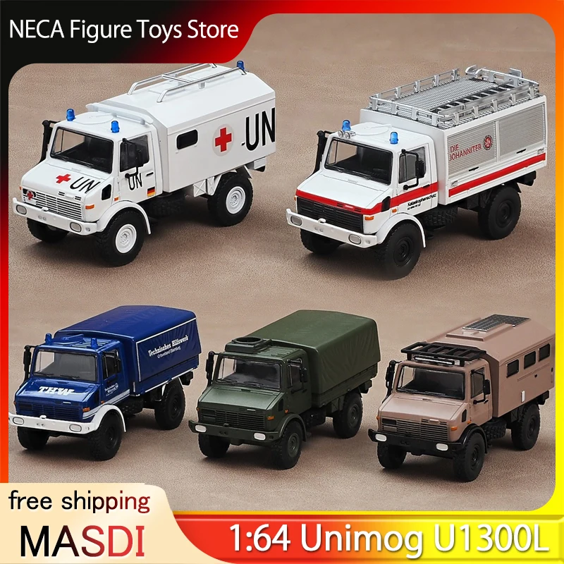 MASDI 1:64 Unimog U1300L United Nations Peacekeeping Ambulance Alloy Model Limited Edition Rescue Vehicle Replica Collector Toy
MASDI 1:64 Unimog U1300L United Nations Peacekeeping Ambulance Alloy Model Limited Edition Rescue Vehicle Replica Collector Toy