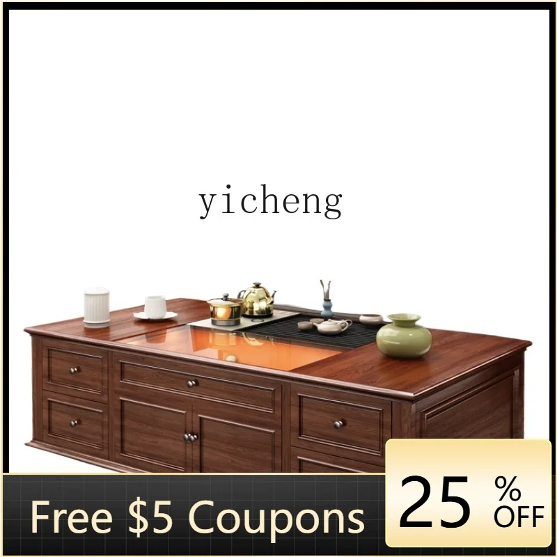 ZZXL Solid Wood Automatic Lifting with Light Glass Display Tea Table Tea Set Suit Integrated
ZZXL Solid Wood Automatic Lifting with Light Glass Display Tea Table Tea Set Suit Integrated