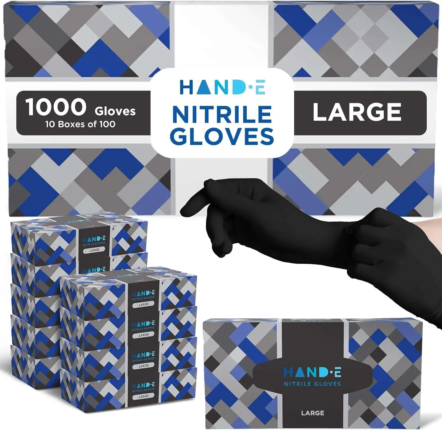 Nitrile Gloves 1000 Count Case - Latex Free, Powder Free, Medical Exam Gloves Bulk
Nitrile Gloves 1000 Count Case - Latex Free, Powder Free, Medical Exam Gloves Bulk