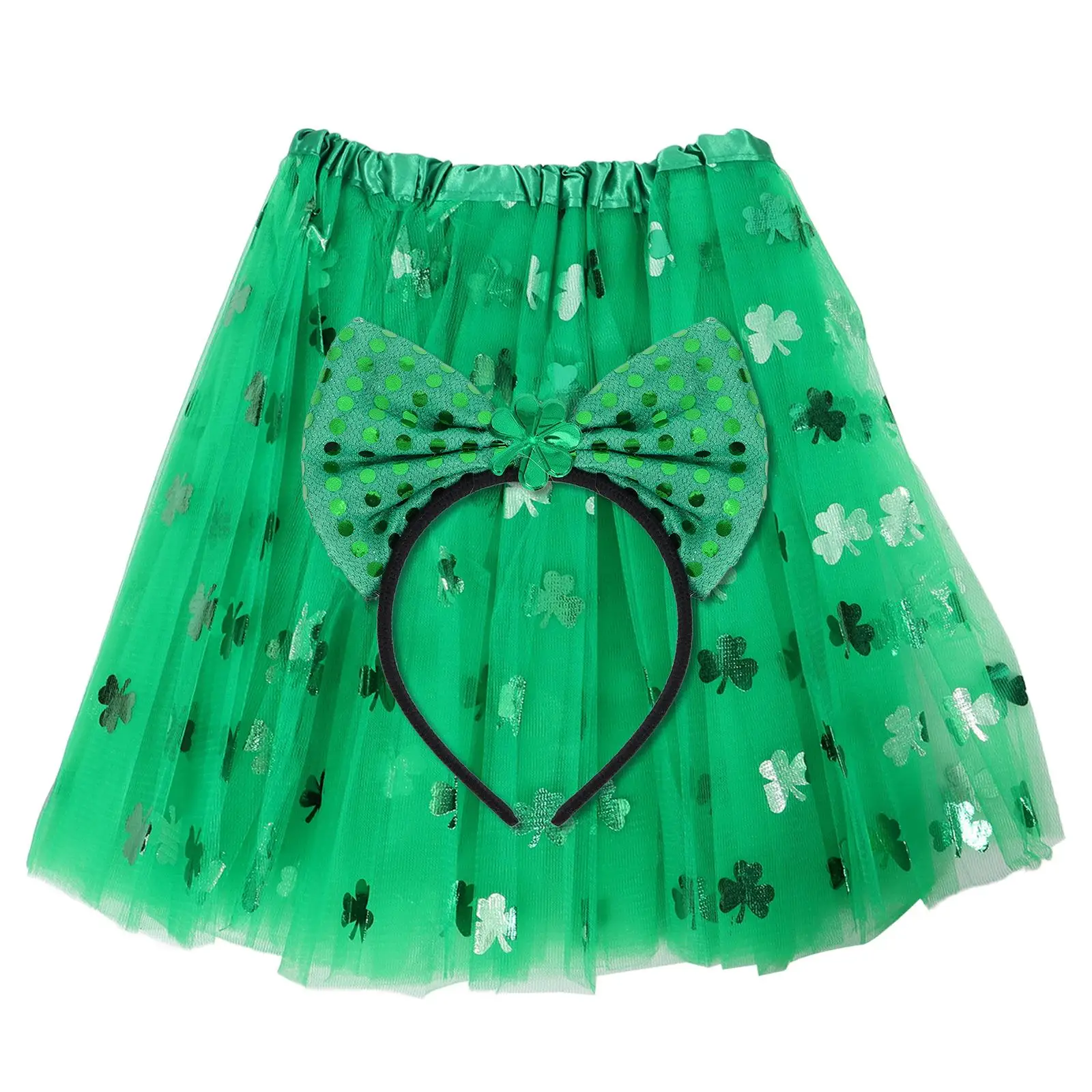 St Patrick's Day Costume Set Kids Mesh Skirt Hair Hoop Party Photo Props Theme Festival Accessories
St Patrick's Day Costume Set Kids Mesh Skirt Hair Hoop Party Photo Props Theme Festival Accessories