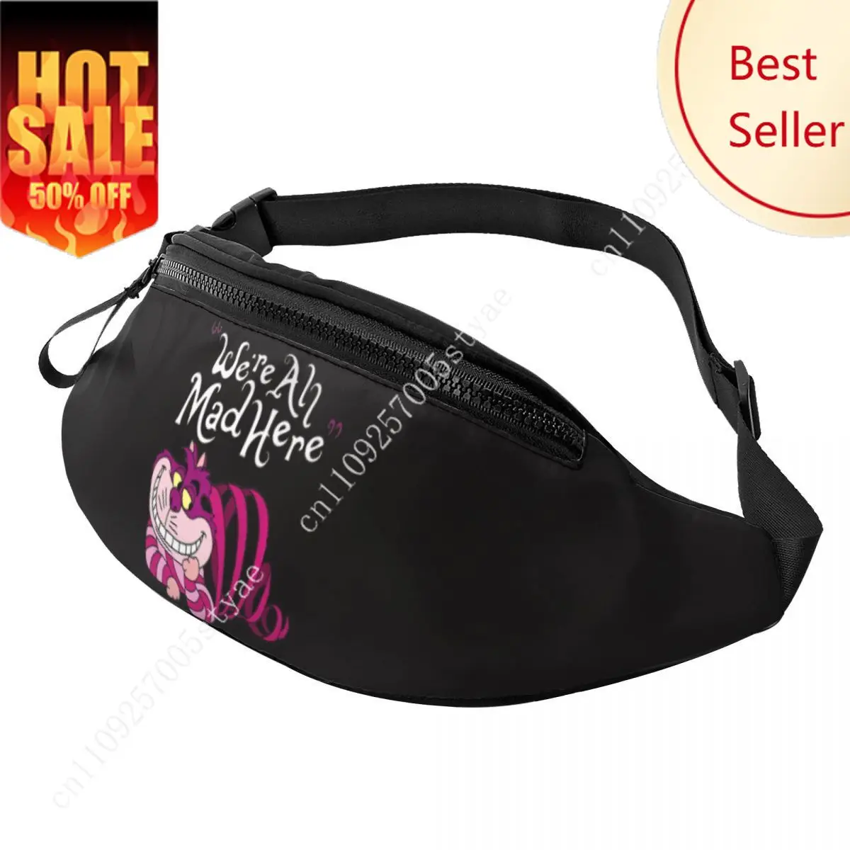 Поясная сумка с чеширским котом на заказ для мужчин и женщин, повседневная поясная сумка через плечо с котом «Мы все здесь» для путешествий, езды на велосипеде, телефона, сумка для денег
Поясная сумка с чеширским котом на заказ для мужчин и женщин, повседневная поясная сумка через плечо с котом «Мы все здесь» для путешествий, езды на велосипеде, телефона, сумка для денег