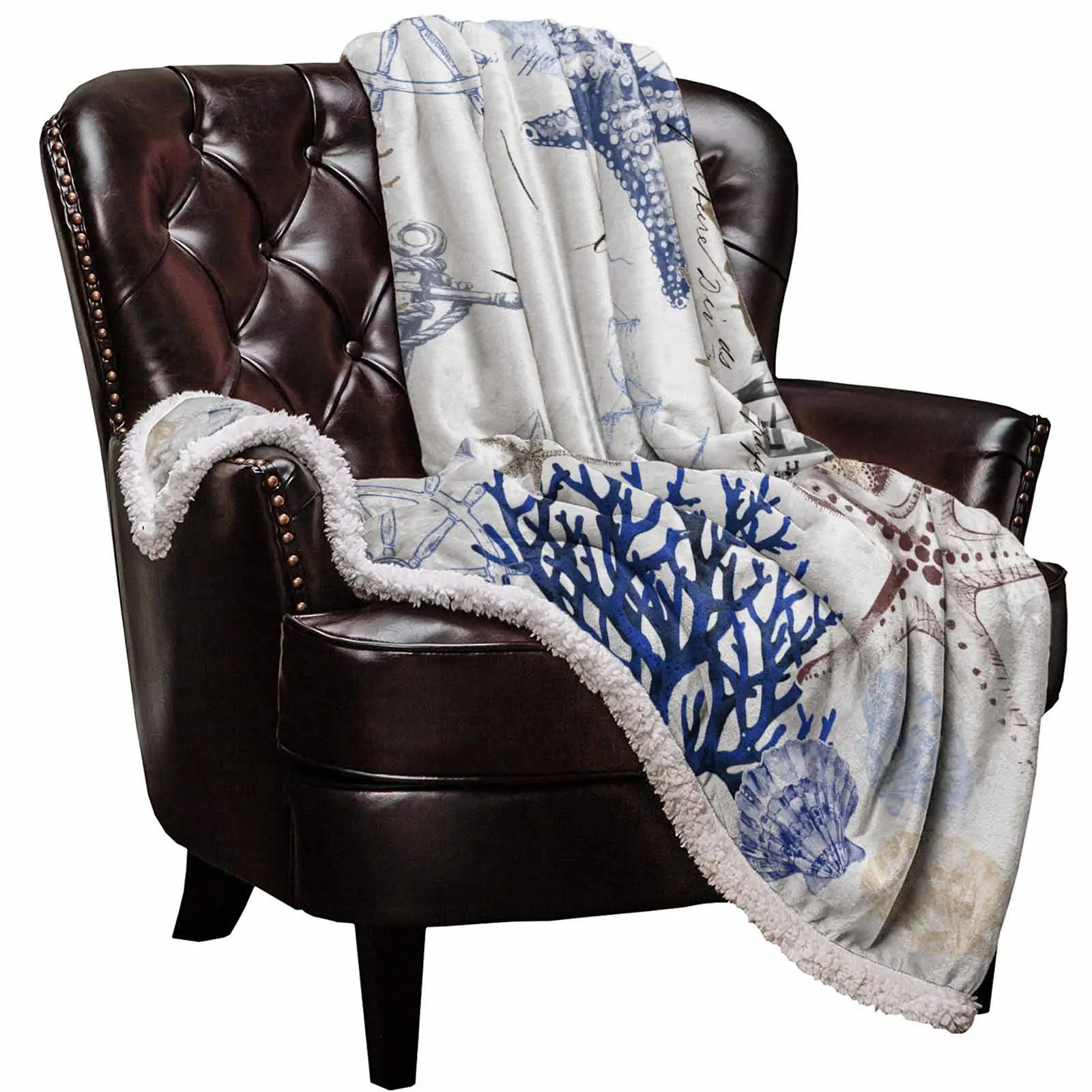 Modern Blue Ocean Anchor Warm Winter Soft Throw Sherpa Blankets for Home Beds Sofa Travel
Modern Blue Ocean Anchor Warm Winter Soft Throw Sherpa Blankets for Home Beds Sofa Travel