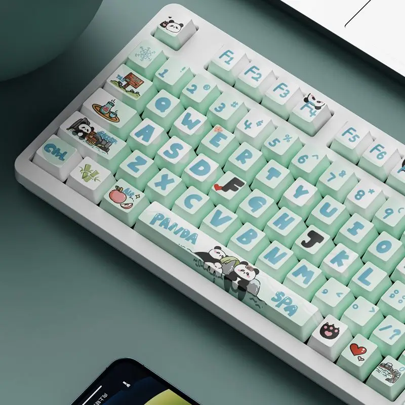 Original factory hot rise craft keycap panda hot spring cute theme full set of 108 keys 134 keys
Original factory hot rise craft keycap panda hot spring cute theme full set of 108 keys 134 keys