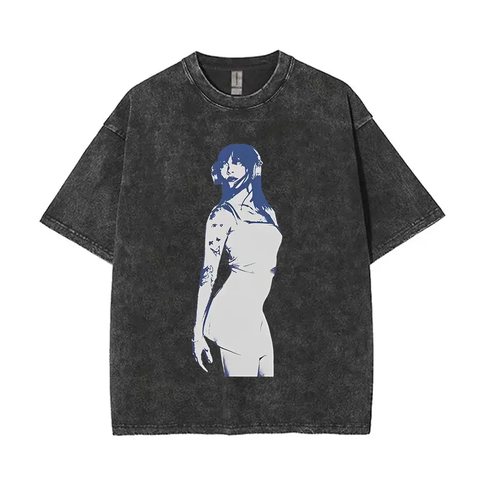 Washed Vintage Aitana CUARTO AZUL Album Graphic T-shirt Men Women Fashion Pop Music T Shrits Unisex Casual 100% Cotton T-shirts
Washed Vintage Aitana CUARTO AZUL Album Graphic T-shirt Men Women Fashion Pop Music T Shrits Unisex Casual 100% Cotton T-shirts