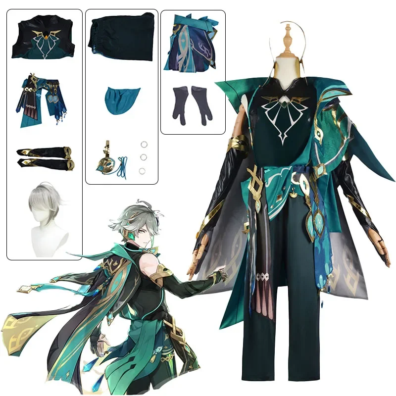 Anime Game Genshin Impact Alhaitham Cosplay Full Set Gloves Wig for Men Outfits Halloween Costume Party Comic Con
Anime Game Genshin Impact Alhaitham Cosplay Full Set Gloves Wig for Men Outfits Halloween Costume Party Comic Con