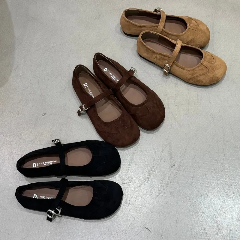 New Style Women's Autumn Women Flat Shoes Fashion Round Toe Ladie Ballerinas Shoes Soft Flat Heel Outdoor Casual Mary Jane Shoes
New Style Women's Autumn Women Flat Shoes Fashion Round Toe Ladie Ballerinas Shoes Soft Flat Heel Outdoor Casual Mary Jane Shoes