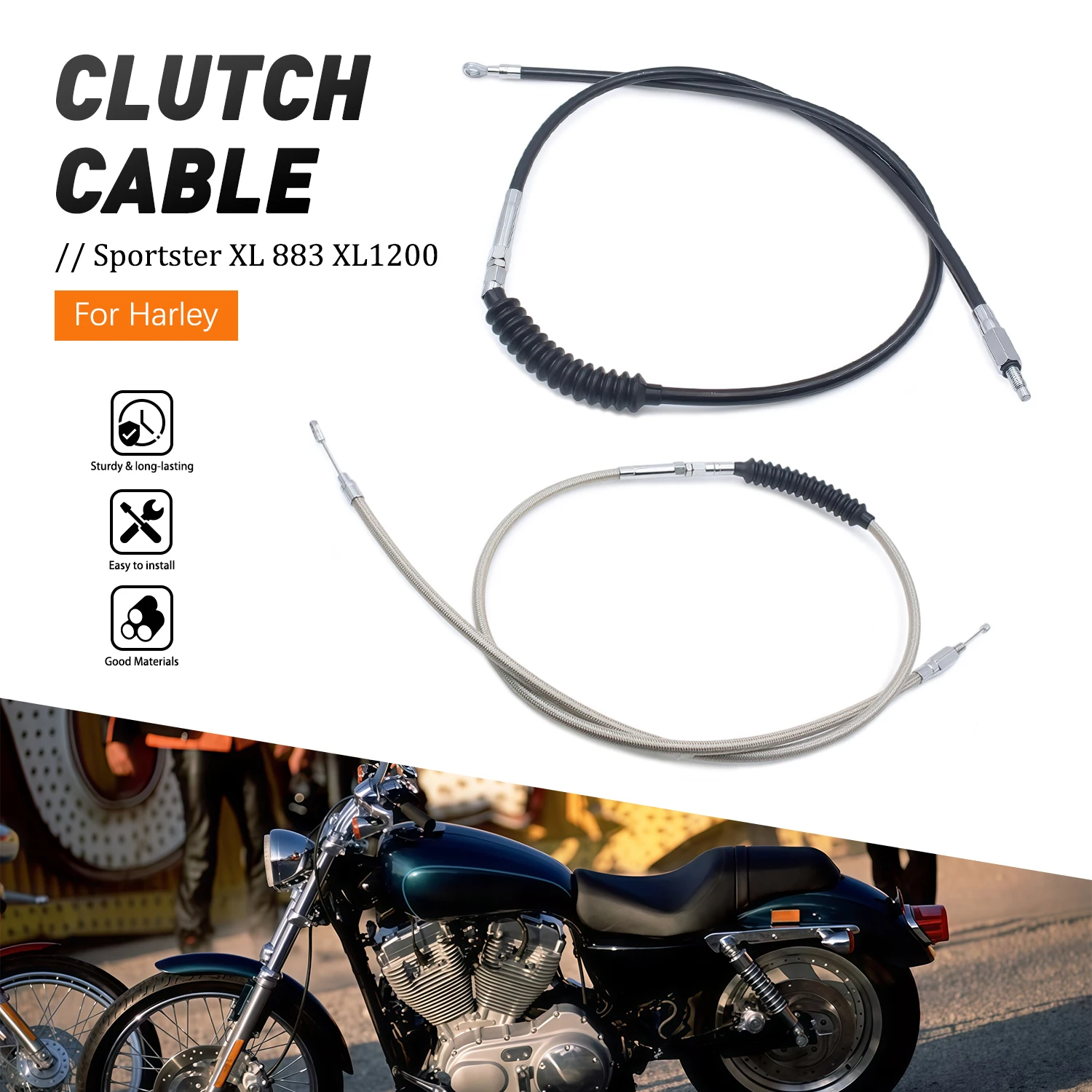 Motorcycle Throttle Cable Wire Brake Clutch Cable Wire Line For Sportste XL883 XL1200 Custom 2002 -2010 2011 2012 2013 2014
Motorcycle Throttle Cable Wire Brake Clutch Cable Wire Line For Sportste XL883 XL1200 Custom 2002 -2010 2011 2012 2013 2014