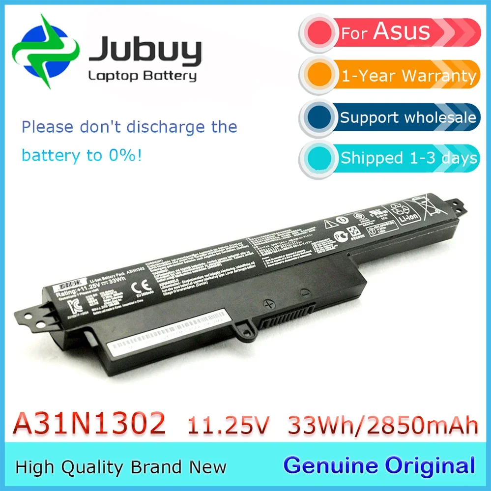 Оригинальный аккумулятор для ноутбука 11,25 В 33 Втч A31N1302 для Asus VivoBook F200CA X200MA R202CA F200MA X200CA 1566-6868
Оригинальный аккумулятор для ноутбука 11,25 В 33 Втч A31N1302 для Asus VivoBook F200CA X200MA R202CA F200MA X200CA 1566-6868