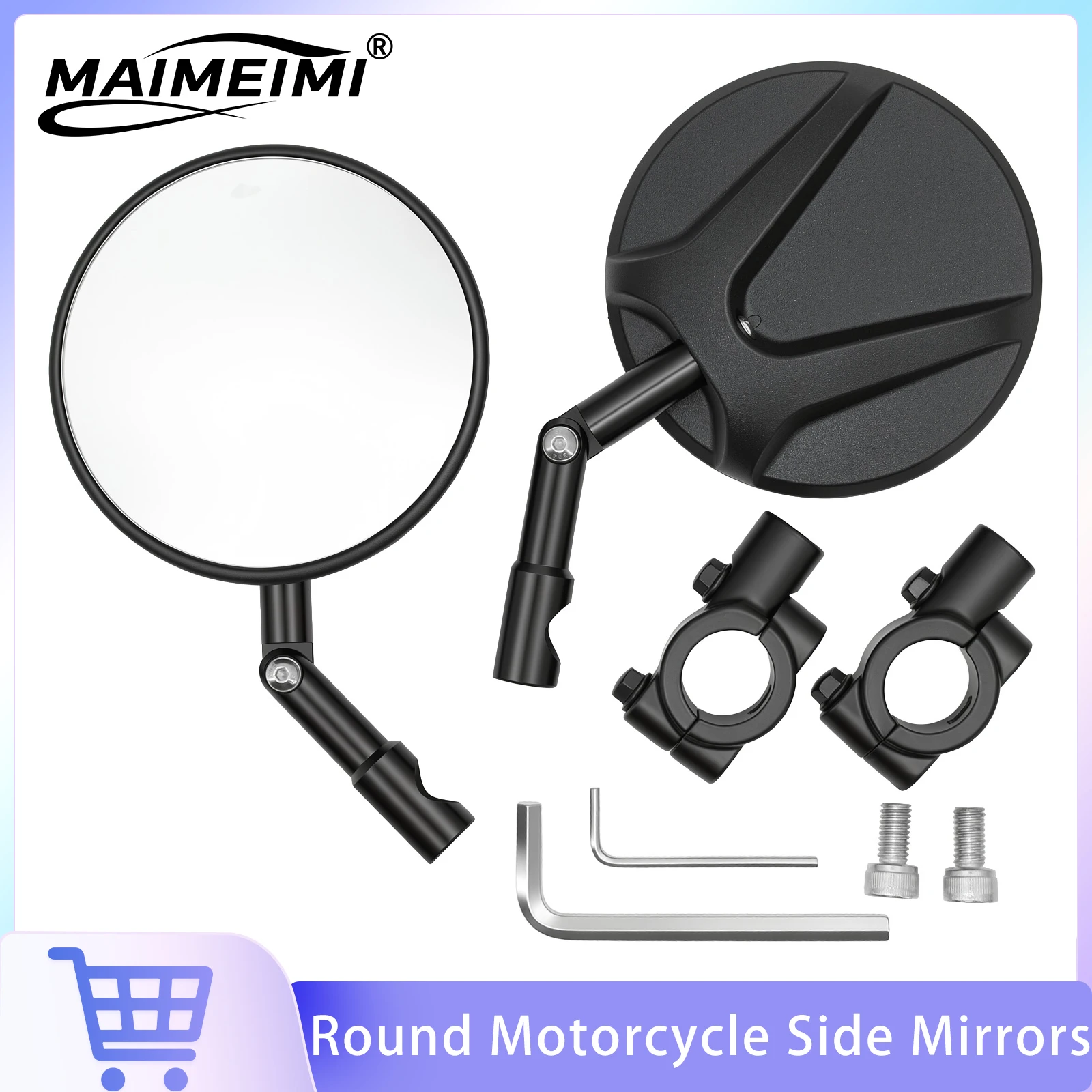 Motorcycle Round Rear View Mirror Reflector Back Side Mirror Rearview Clear Mirror For Electric Scooter Motor Accessories
Motorcycle Round Rear View Mirror Reflector Back Side Mirror Rearview Clear Mirror For Electric Scooter Motor Accessories