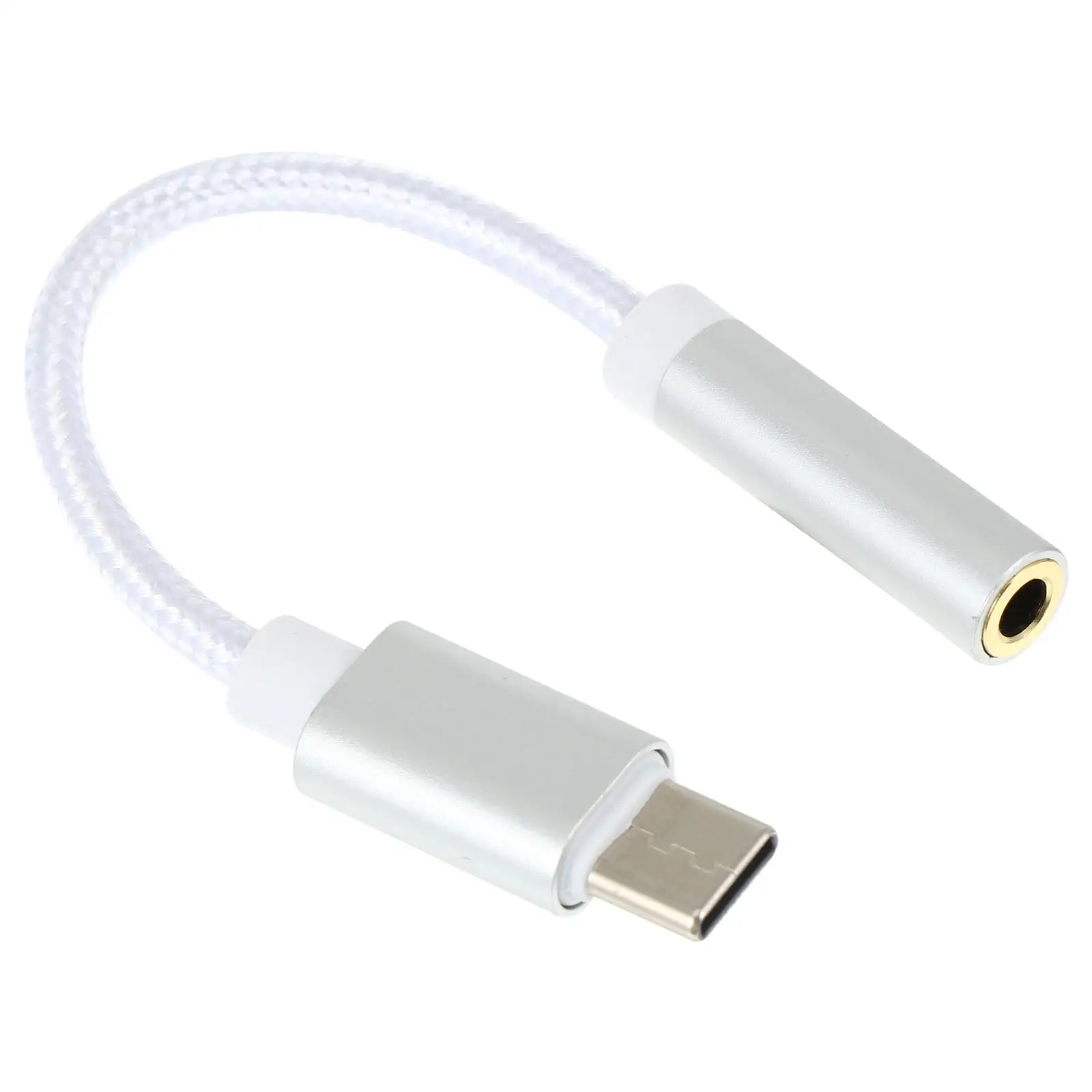 Type C to 3.5mm Audio Converter Cable Aluminum Alloy Earphone Adapter High Strength Braided Wire Tangle
Type C to 3.5mm Audio Converter Cable Aluminum Alloy Earphone Adapter High Strength Braided Wire Tangle