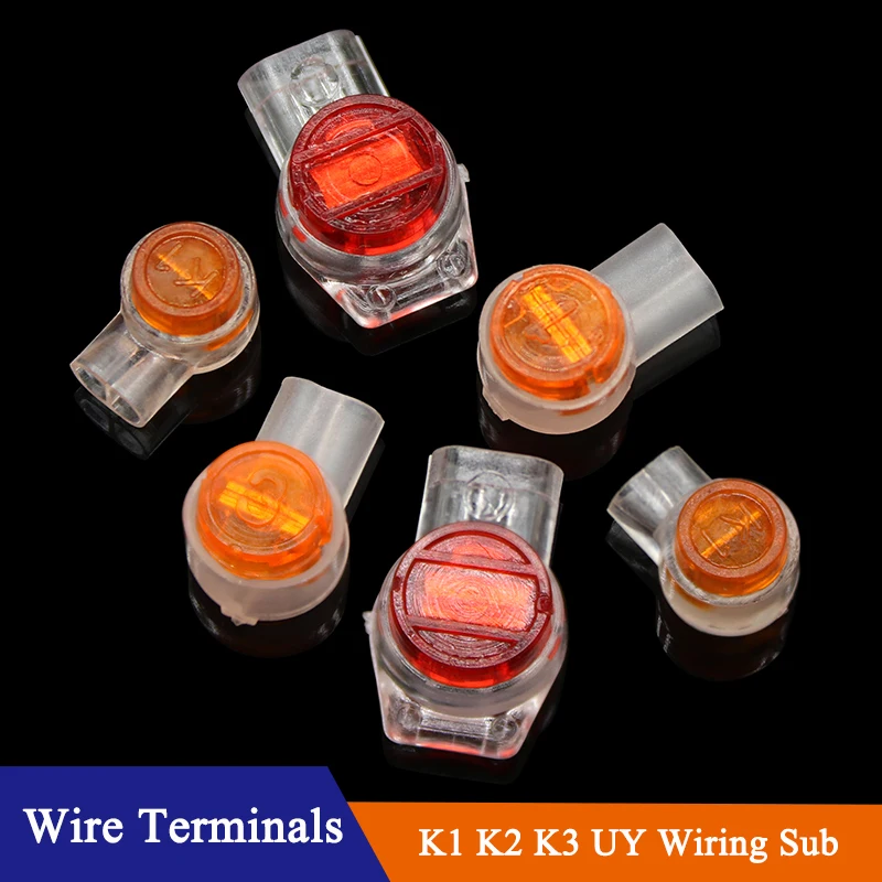 30/50/100Pcs UY Wiring Sub Network Cable Wiring Sub K1 K2 K3 Connector Waterproof Wiring Network Cable Telephone Line Terminal
30/50/100Pcs UY Wiring Sub Network Cable Wiring Sub K1 K2 K3 Connector Waterproof Wiring Network Cable Telephone Line Terminal