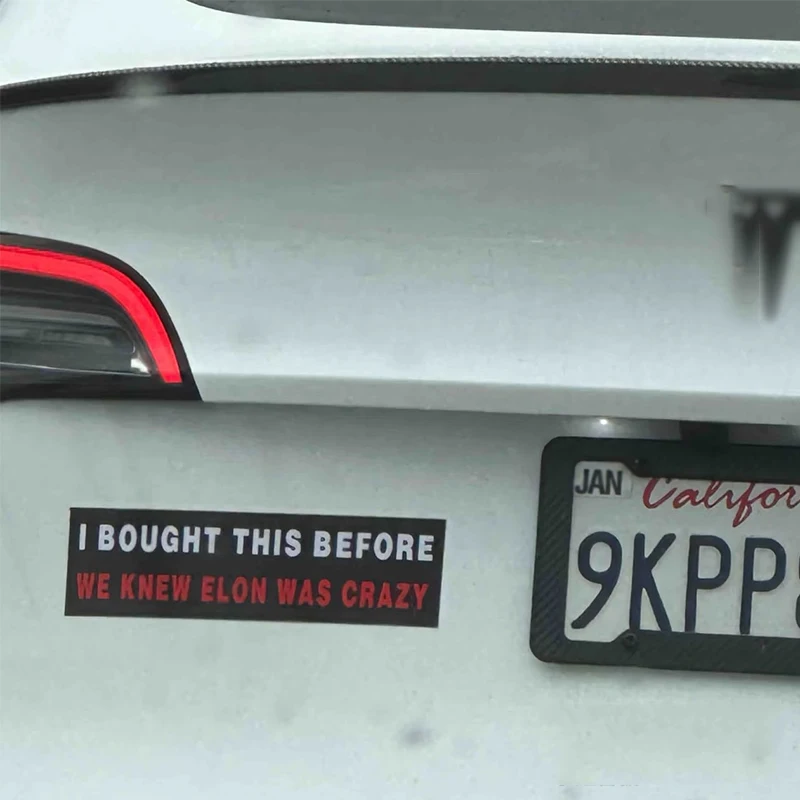 For Tesla Model S 3 Y Decal 2025 New vinly Funny Car Stickers I BOUGHT THIS BEFORE WE MUST KNEW ELON WAS CRAZY
For Tesla Model S 3 Y Decal 2025 New vinly Funny Car Stickers I BOUGHT THIS BEFORE WE MUST KNEW ELON WAS CRAZY