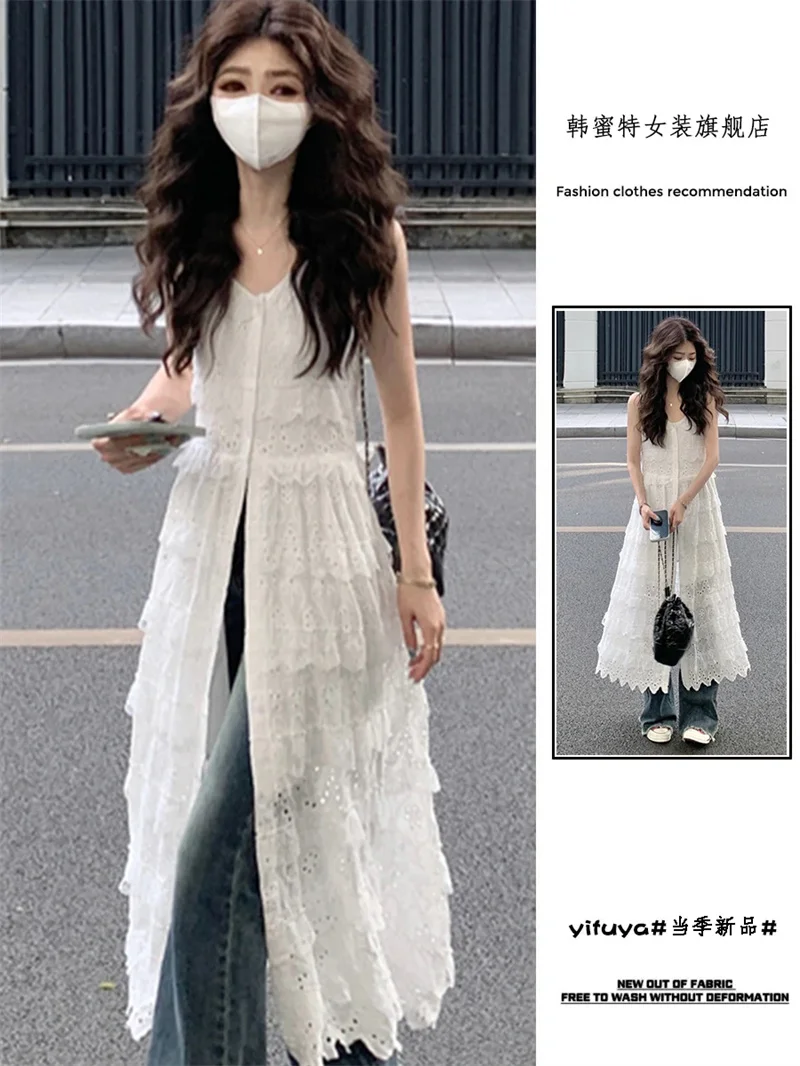 Design Sense Hollow Lace Camisole Dress for Women 2025 Summer New Korean Version Layered ins Fashionable Cake Women's Long Skirt
Design Sense Hollow Lace Camisole Dress for Women 2025 Summer New Korean Version Layered ins Fashionable Cake Women's Long Skirt
